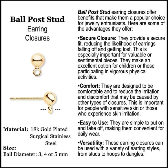 Mini Gold Snowflake Stud Earrings - 18k Gold Plated Surgical Stainless Steel - Picture 4 of 5